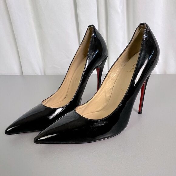 Christian Louboutin Shoes - CHRISTIAN LOUBOUTIN SO KATE WOMENS BLACK STILETTOS SIZE 40 (10)